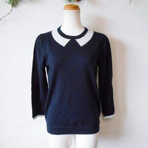 J. Crew 100% Merino Trompe L'Oeil Intarsia Pullover Sweater (size XS)